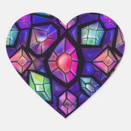 Mysterie Pareltjes Hart Sticker