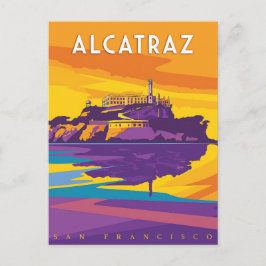 Mysterie van Alcatraz met deze Vintage Travel Briefkaart