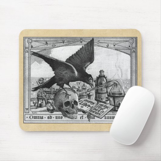 Mysterie van Alchemy Sepia Mousepad Muismat (Met muis)