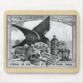 Mysterie van Alchemy Sepia Mousepad Muismat (Voorkant)