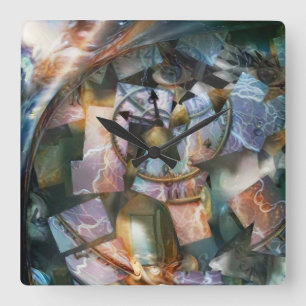 Mysterie van de Tijd Vierkante Klok