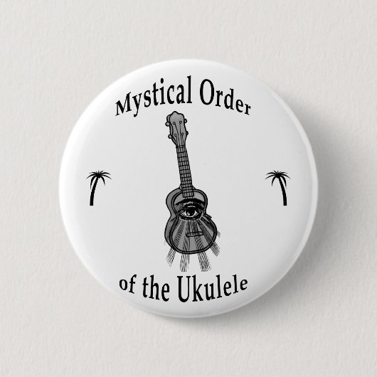 Mysterie van de Ukulele Ronde Button 5,7 Cm (Voorkant)