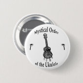 Mysterie van de Ukulele Ronde Button 5,7 Cm (Voorkant /achterkant)