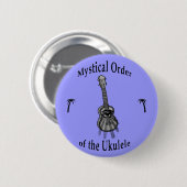 Mysterie van de Ukulele Ronde Button 5,7 Cm (Voorkant /achterkant)