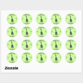 Mysterie van de Ukulele Ronde Sticker (Vel)