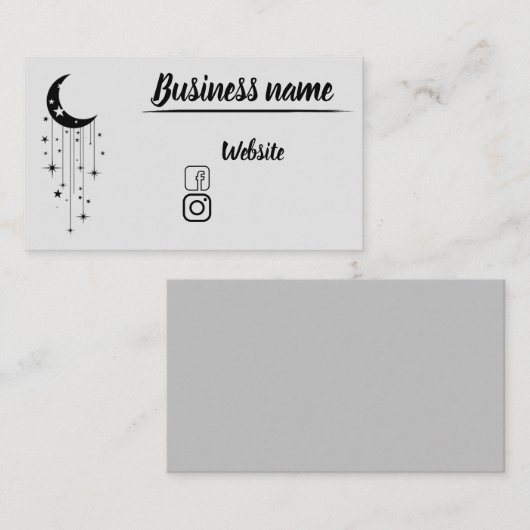 Mysterie Visitekaartje (Voorkant / Achterkant)