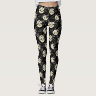 Mysterie Vleermuis & Maan Patroon Halloween Leggin Leggings