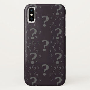 Mysterie-vraagteken: onbewerkte puzzelgrijs Case-Mate iPhone case