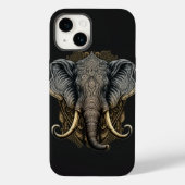 Mysterie Waterverf Elephant-telefoondraagtas Case-Mate iPhone Case (Achterkant)