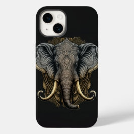 Mysterie Waterverf Elephant-telefoondraagtas Case-Mate iPhone 14 Hoesje