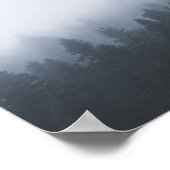Mysteriel bos in de mist poster (Hoek)