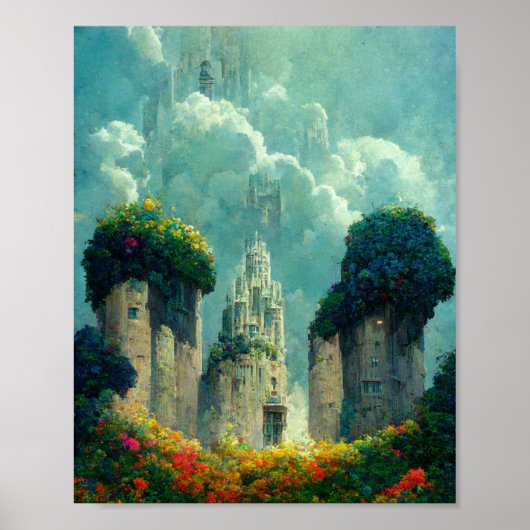 Mysteriel Castle 3 Fantasy Art Poster (Voorkant)