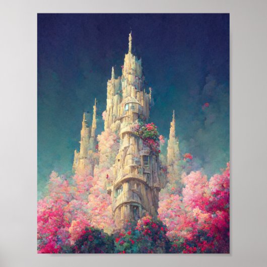 Mysteriel Castle 4 Fantasy Art Poster (Voorkant)