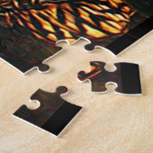 Mysteriel kasteel in de bossen en uil legpuzzel (Zijkant)