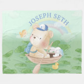 Mysteriel moeras + Beer Cub, Bunny and Birds Fleece Deken (Voorkant (Horizontaal))