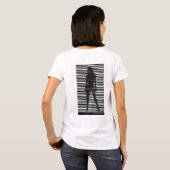 Mysteriel Vrouw Sihouette T-shirt (Achterkant volledig)