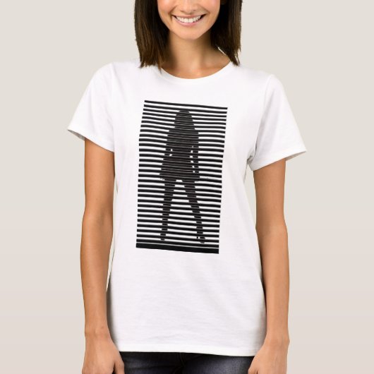 Mysteriel Vrouw Sihouette T-shirt (Voorkant)