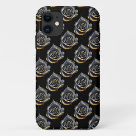 Mysteriel zwart roos Case-Mate iPhone case