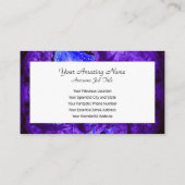 Mysteriele blauwe vlinders visitekaartje (Achterkant)