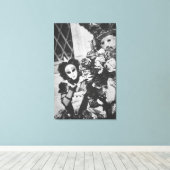 Mysteriele carnavalmaskers in Venetië, Italië Canvas Afdruk (Insitu (Houten vloer))