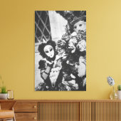 Mysteriele carnavalmaskers in Venetië, Italië Canvas Afdruk (Insitu (Woonkamer))