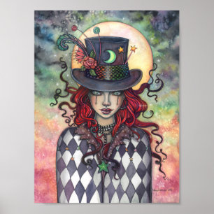 Mysteriele Circus Mad Hatter Girl Molly Harrison Poster