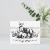 Mysteriele katten briefkaart (Staand voorkant)