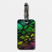 Mysteriele lijnen bagagelabel (Achterkant verticaal)