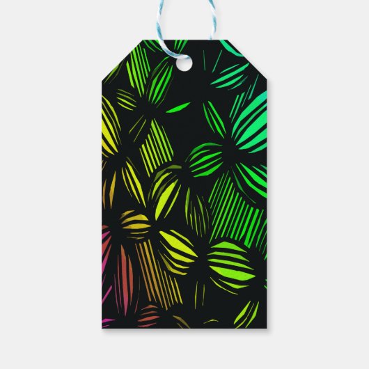 Mysteriele lijnen cadeaulabel (Achterkant)