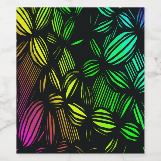 Mysteriele lijnen wijn etiket (Enkel label)