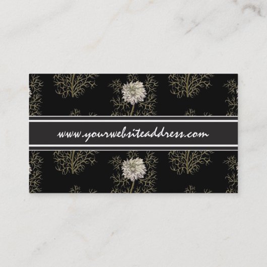 Mysteriele middeleeuwse ventilator visitekaartje (Achterkant)