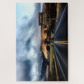 Mysteriele Natuur Scene Road Sign Marry Me Puzzle Legpuzzel (Verticaal)