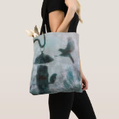 Mysteriele vogel die naar het Tas van de feeder vl (Dichtbij)