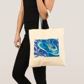 Mysteriele vormen zwemmen in het water tote bag (Voorkant (product))
