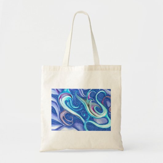 Mysteriele vormen zwemmen in het water tote bag (Voorkant)