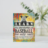 Mysteries van Baseball-Briefkaart - Funny  Briefkaart (Staand voorkant)