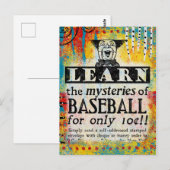 Mysteries van Baseball-Briefkaart - Funny  Briefkaart (Voorkant / Achterkant)