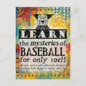 Mysteries van Baseball-Briefkaart - Funny  Briefkaart (Voorkant)