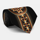 Mysteries van de sterren (zwart) stropdas (Opgerold)