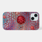 Mysteries van de worm iPhone 15 case (Achterkant horizontaal)