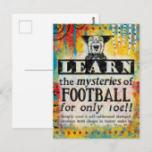 Mysteries van Football Briefkaart - Funny Vintage  (Voorkant / Achterkant)