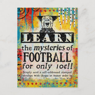 Mysteries van Football Briefkaart - Funny Vintage 