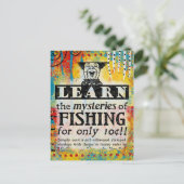 Mysteries van Gevist Briefkaart - Funny Vintage Ad (Staand voorkant)