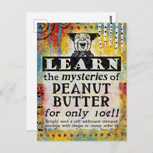 Mysteries van het Briefkaart van de pindakaas Funn (Voorkant / Achterkant)