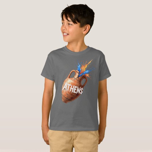 Mysterieus Athene, oude Amphora, door Natasha Us T-shirt (Voorkant volledig)