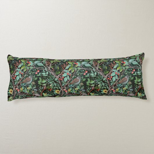 Mysterieus bos lichaamskussen (Achterkant)