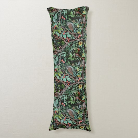 Mysterieus bos lichaamskussen (Voorkant Verticaal)