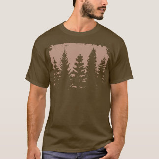 Mysterieus bos silhouet t-shirt