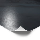 Mysterieus Man en bloemen Foto Afdruk (Hoek)