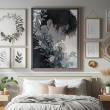 Mysterieus Man en bloemen